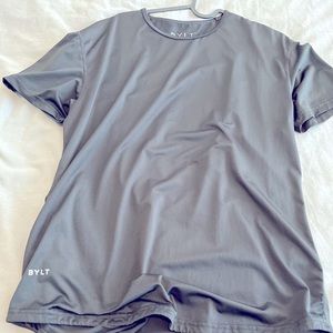 BYLT Premium Basics Performance Black Drop-Cut Shirt